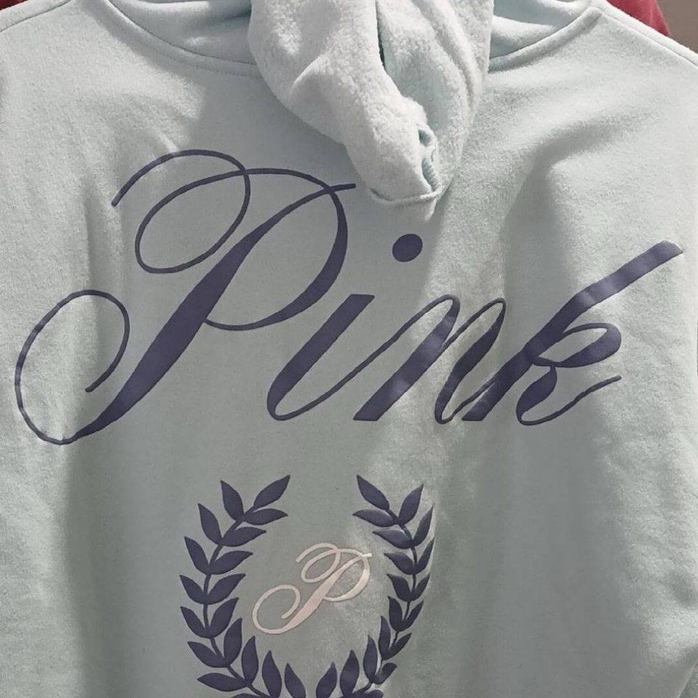 PINK Victoria's Secret Light Blue Hoodie